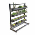 VERTIBEET® + Tropftasse + Lochblech + Vlies (EDELSTAHL - ELEGANCE)