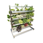 VERTIBEET® + Tropftasse + Lochblech + Vlies (EDELSTAHL - ELEGANCE)