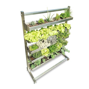 VERTIBEET® + Tropftasse + Lochblech + Vlies (EDELSTAHL - ELEGANCE)